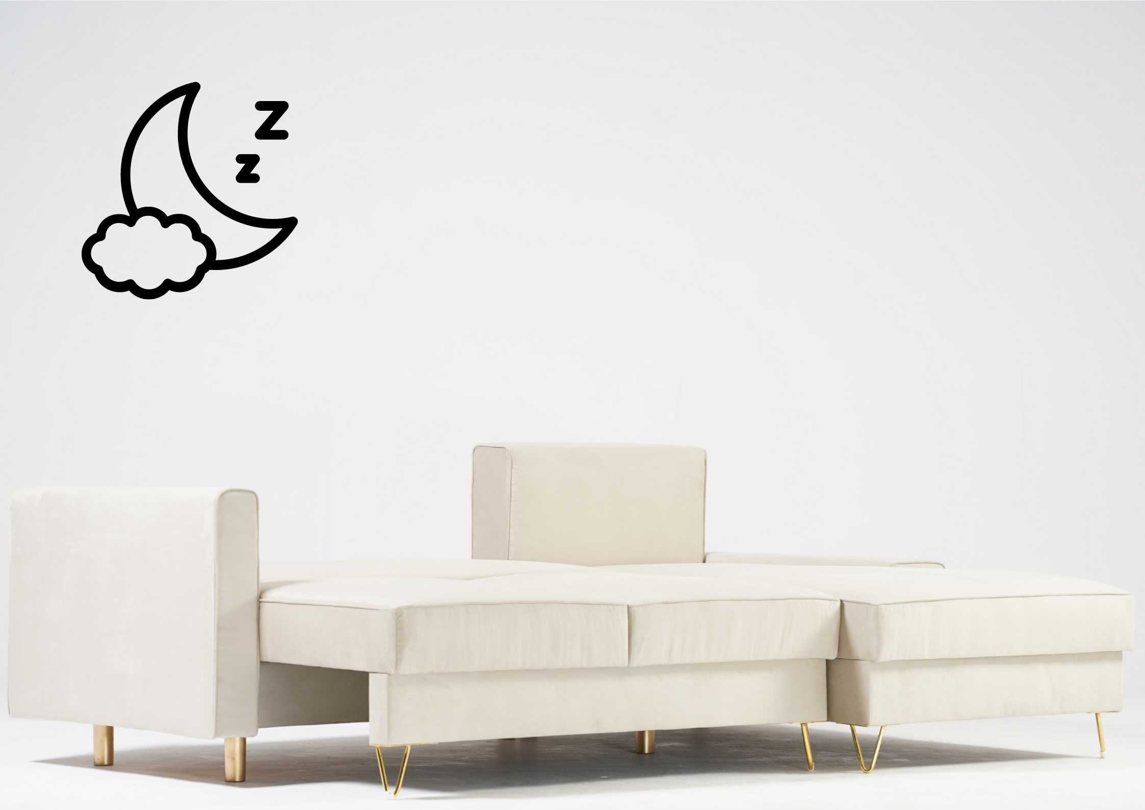 Narożnik w stylu glamour